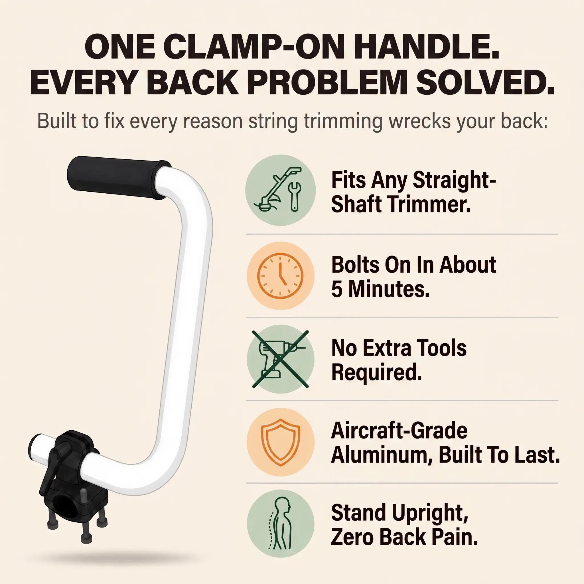 StandGrip™ Trimmer Handle