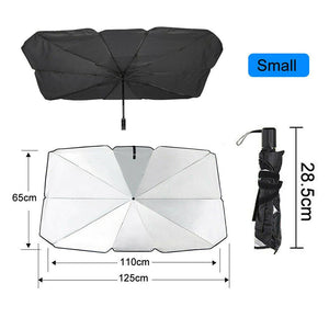 Retractable Car Umbrella Sunshades Protector For Windshield Anti UV