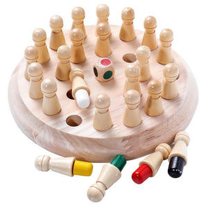 Kids Wooden Memory Match Stick Chess Game