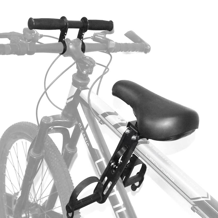 Front mounted bike child seat for kids