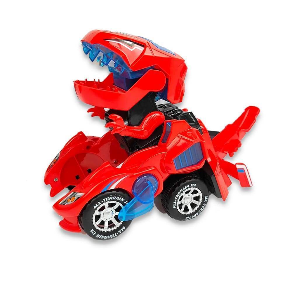 Transforming Dinosaur LED Car (Works without Race Track Set)