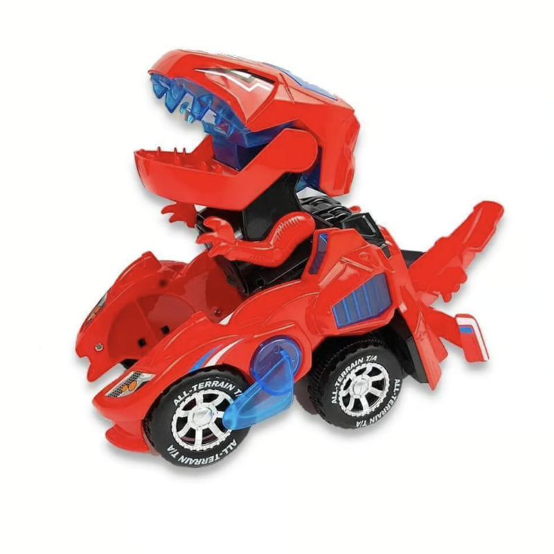 Transforming Dinosaur LED Car (Works without Race Track Set)